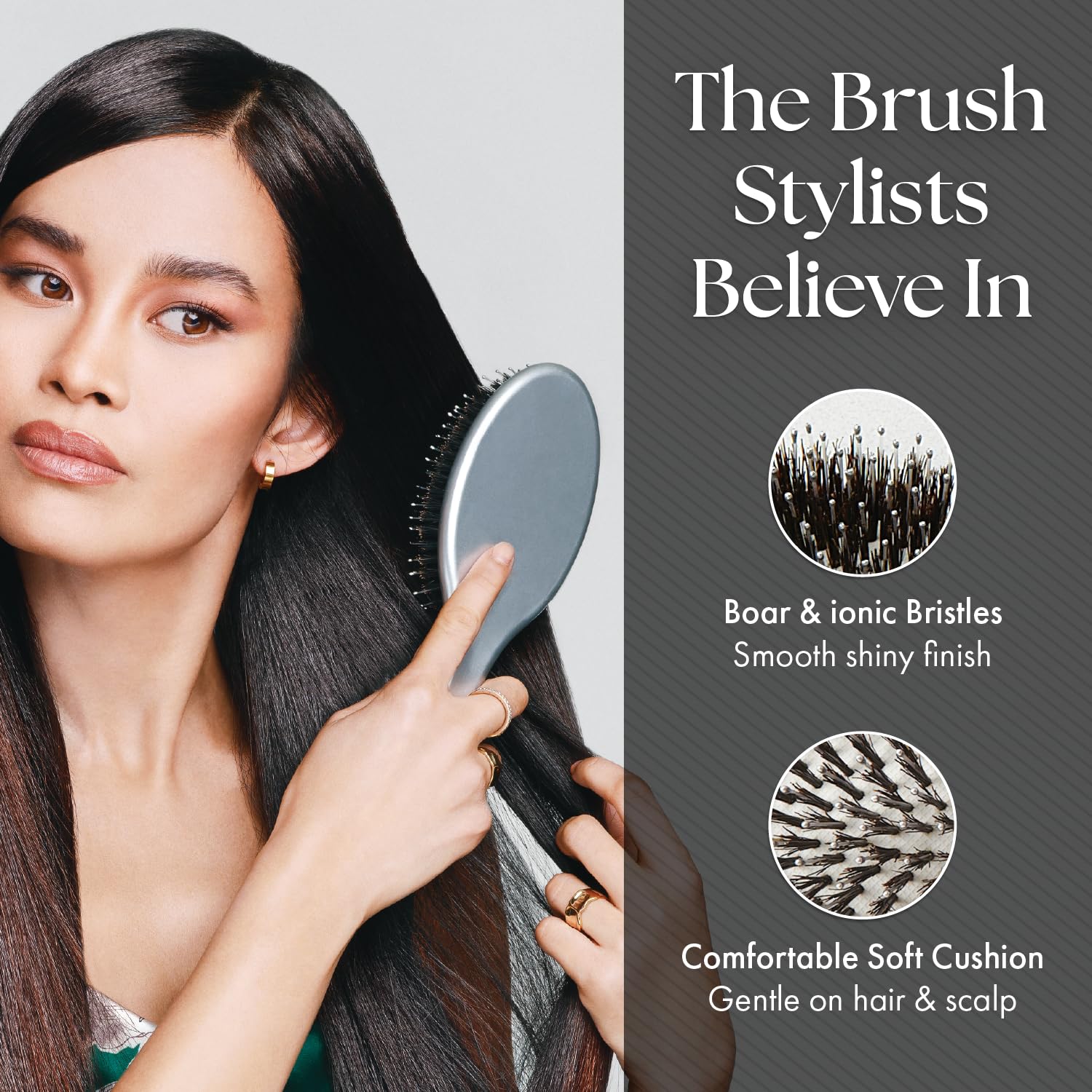 Olivia Garden Ceramic+Ion Supreme Combo Oval Cushioned Paddle Brush