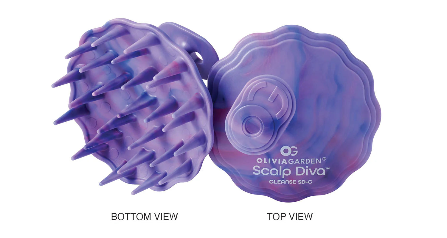 Olivia Garden Scalp Diva Brush - 3 Pack Purple
