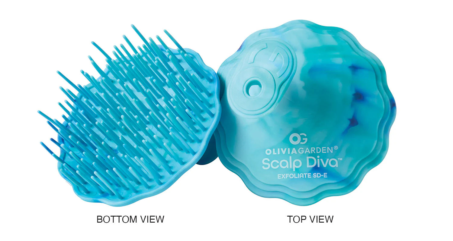 Olivia Garden Scalp Diva Brush - 3 Pack Teal