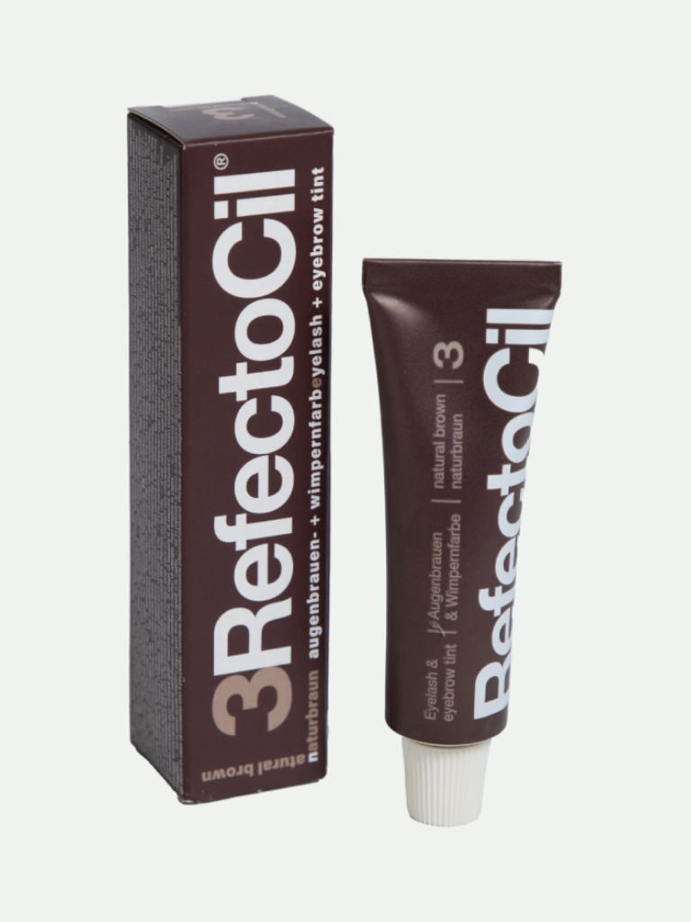 RefectoCil Professional Brow &amp; Lash Tint Natural Brown #3, 0.5 Oz