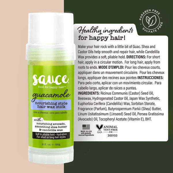 Sauce Beauty Hair Wax Stick, 2 Oz.