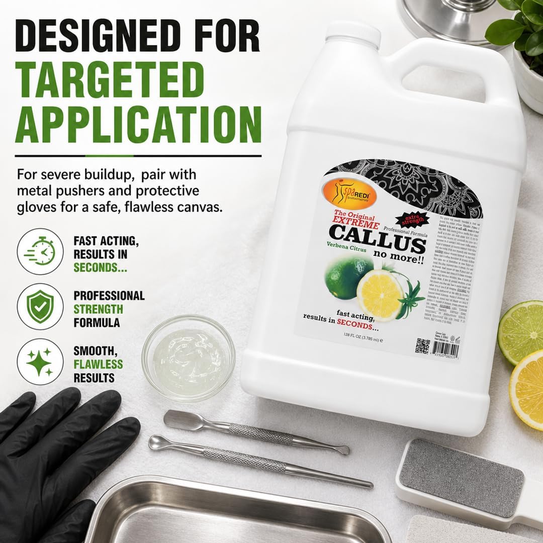 SPA Redi Lime & Lemon Callus Remover, 1 Gallon Designed For