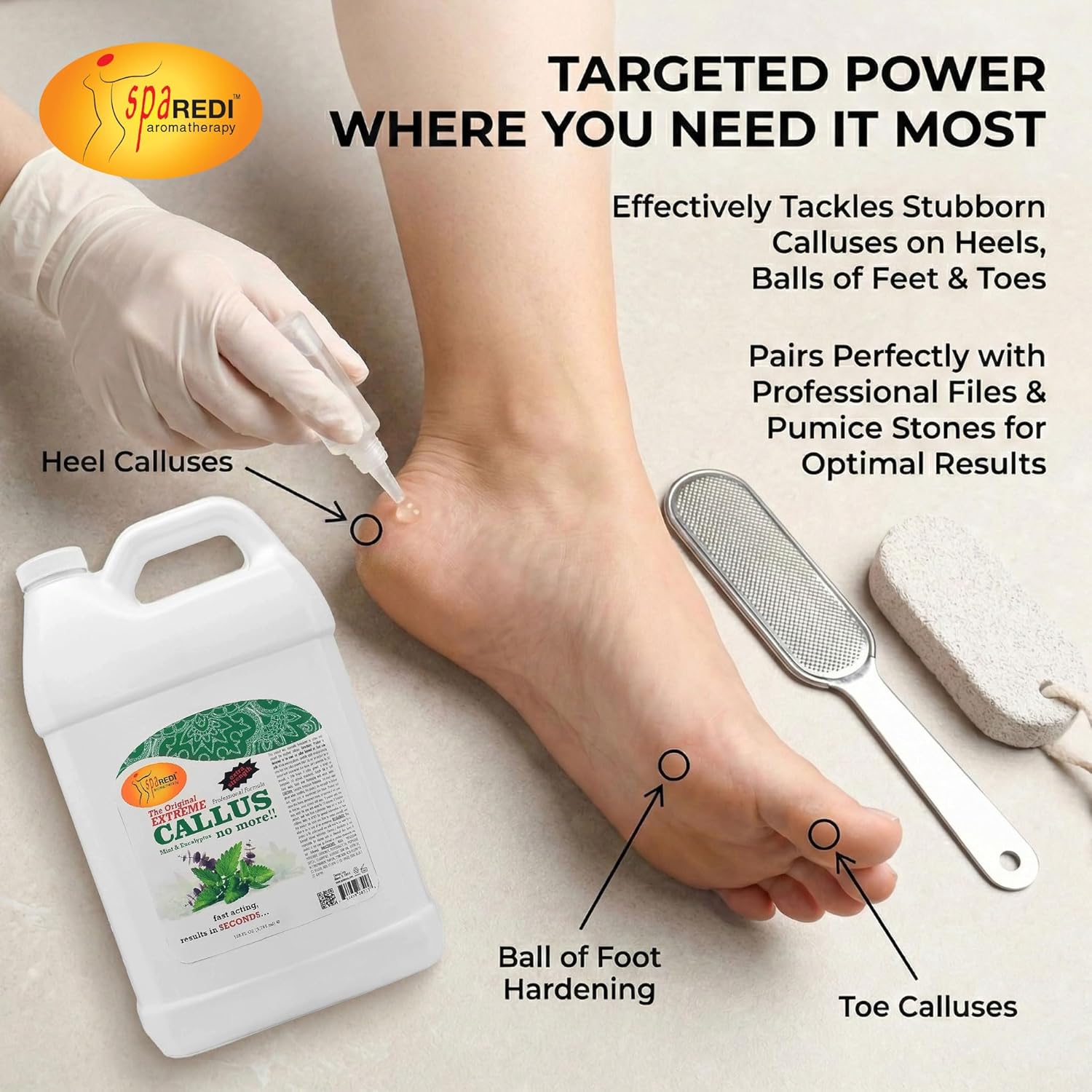 SPA Redi Mint &amp; Eucalyptus Callus Remover, 1 Gallon Target Areas