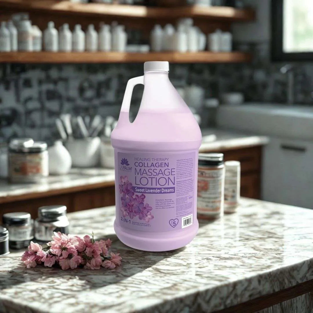 La Palm Massage Lotion Sweet Lavender Dreams, 1 Gallon
