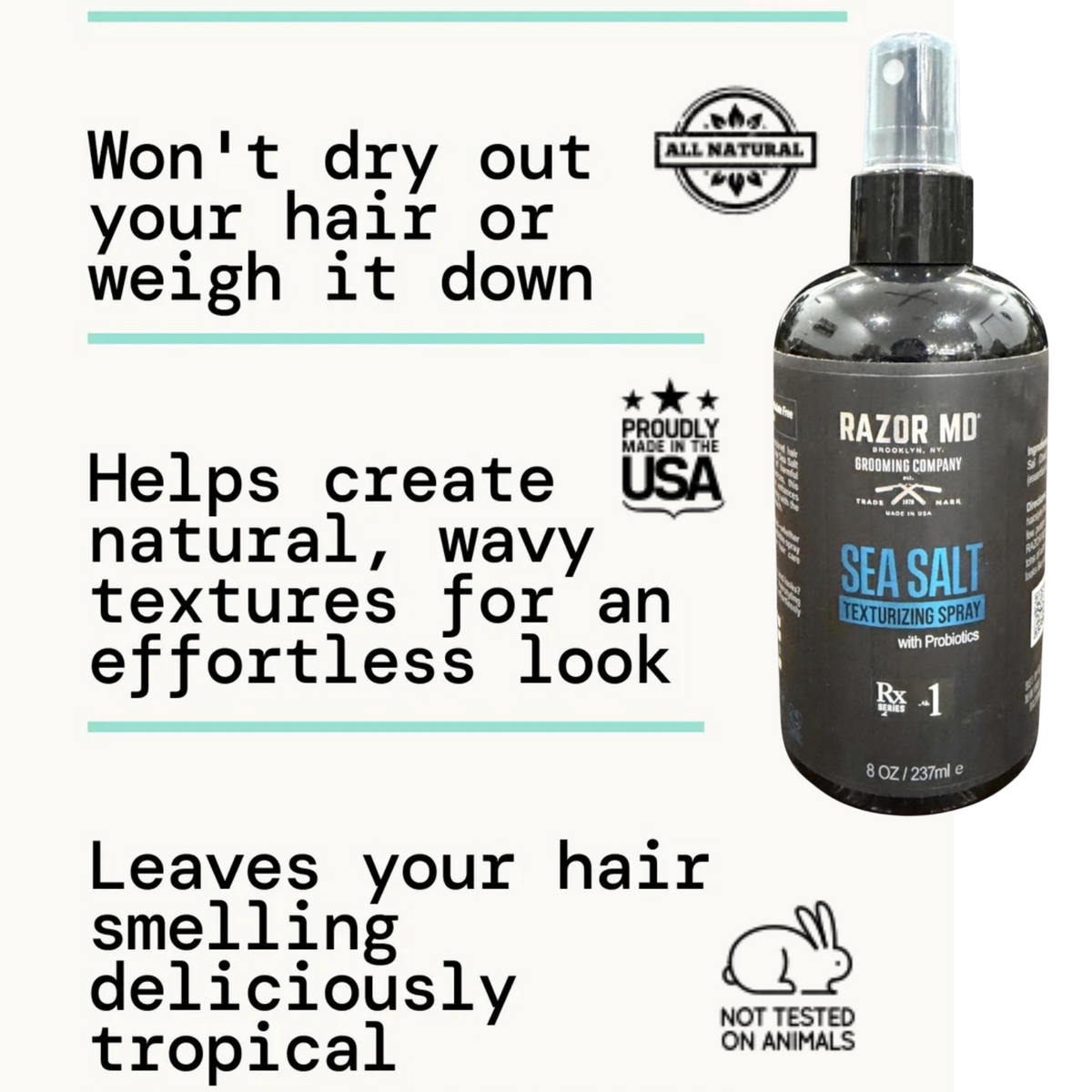 RAZOR MD SEA SALT Texturizing Spray