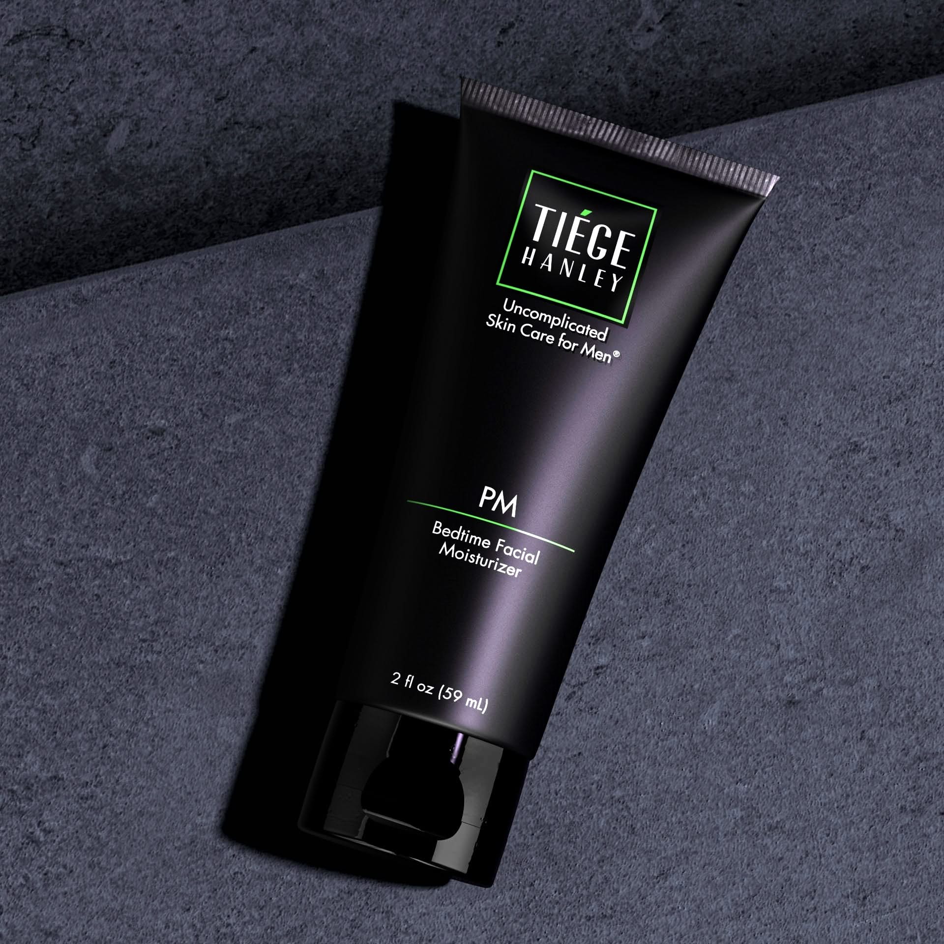 Tiege Hanley Nightly Moisturizer for Men, 2 Fl. Oz. Packaging front