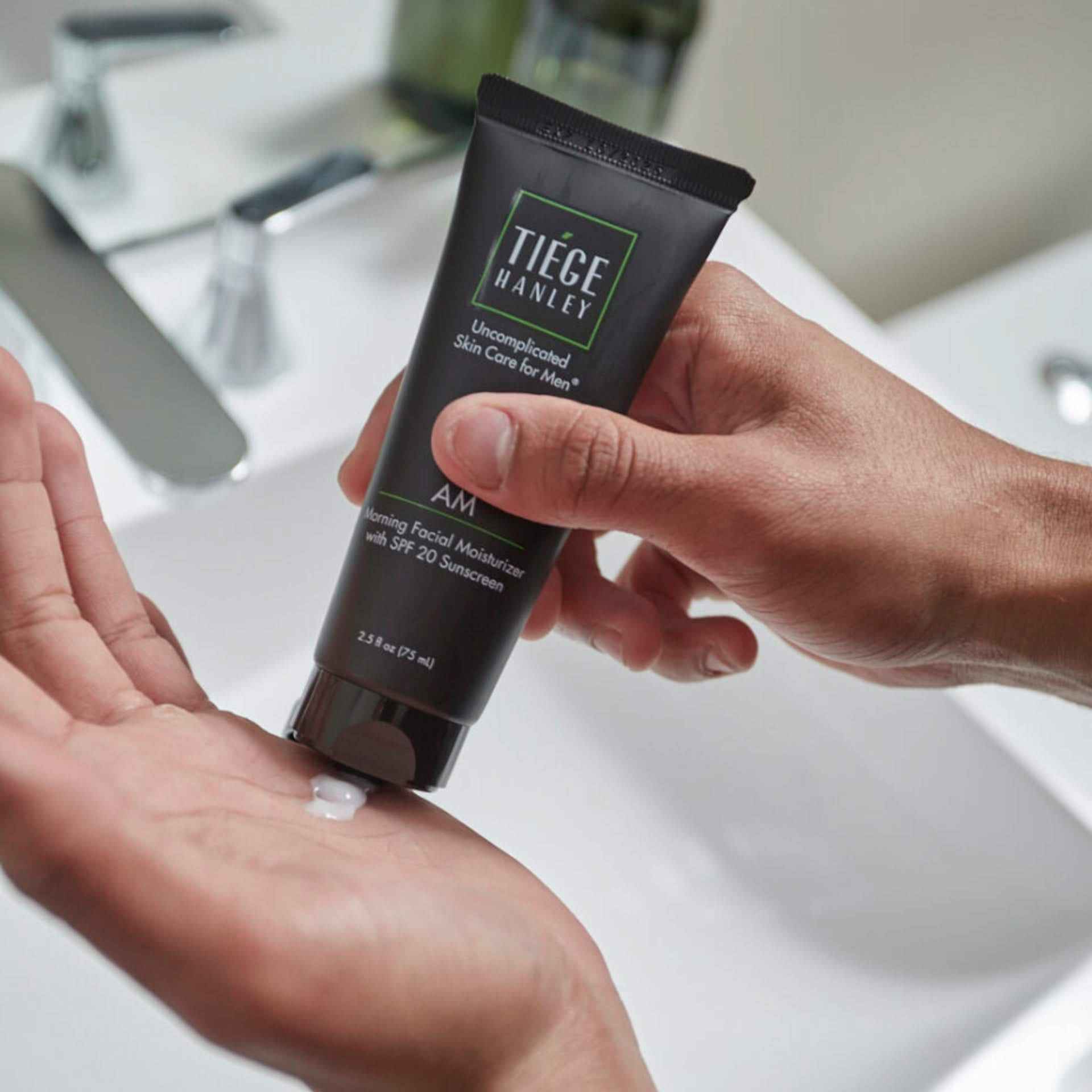Tiege Hanley Morning Moisturizer with SPF for Men, 2.5 Fl. Oz. Usage