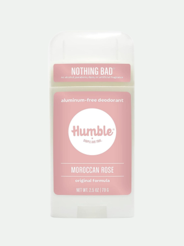 Humble All Natural Deodorant Original Moroccan Rose, 2.5 oz