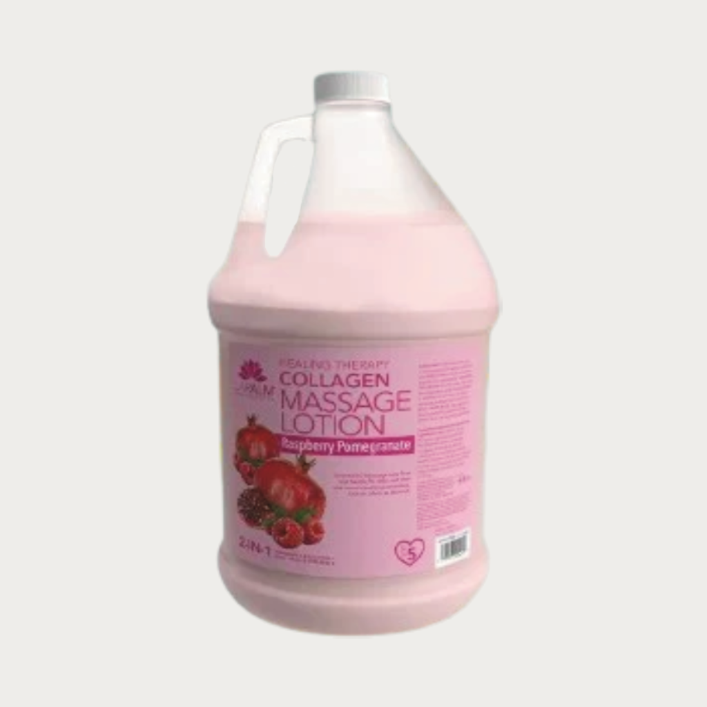 La Palm Healing Therapy Massage Lotion Raspberry Pomegranate, 1 Gallon