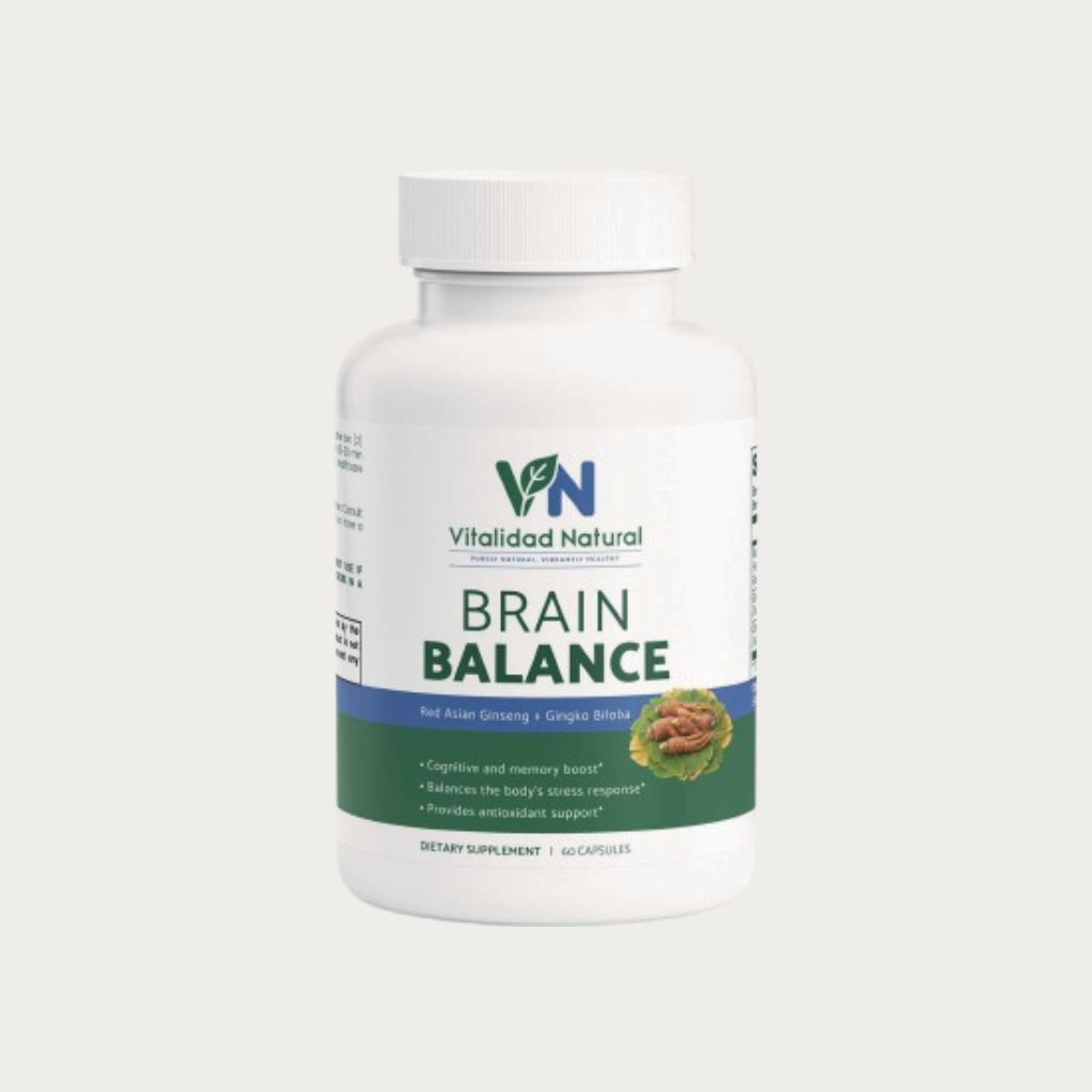 Vitalidad Natural Ginkgo Biloba + Ginseng, 60 Capsules