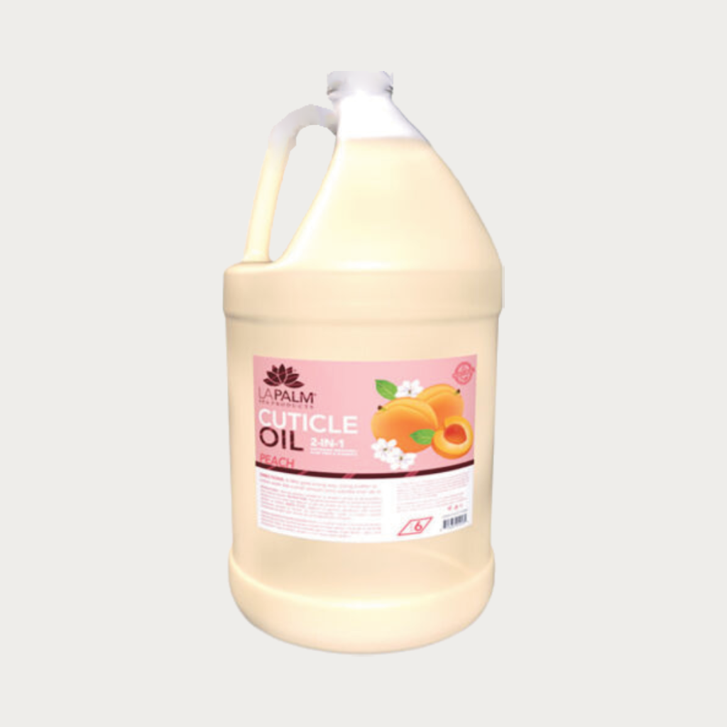 La Palm Cuticle Oil Peach With Aloe Vera &amp; Vitamin E, 1 Gallon