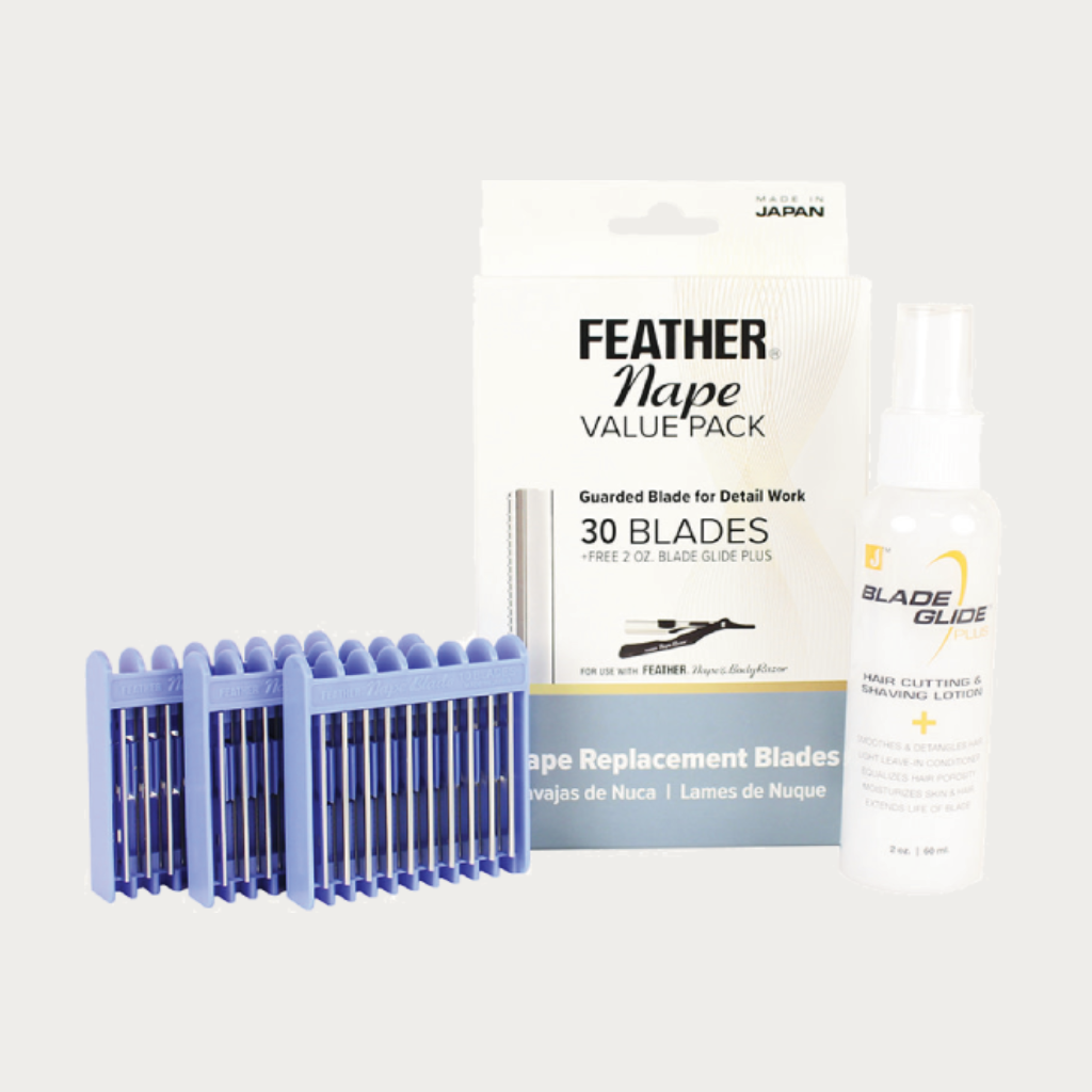 Jatai Nape Value Pack - 30 Nape Blades &amp; 2oz Blade Glide