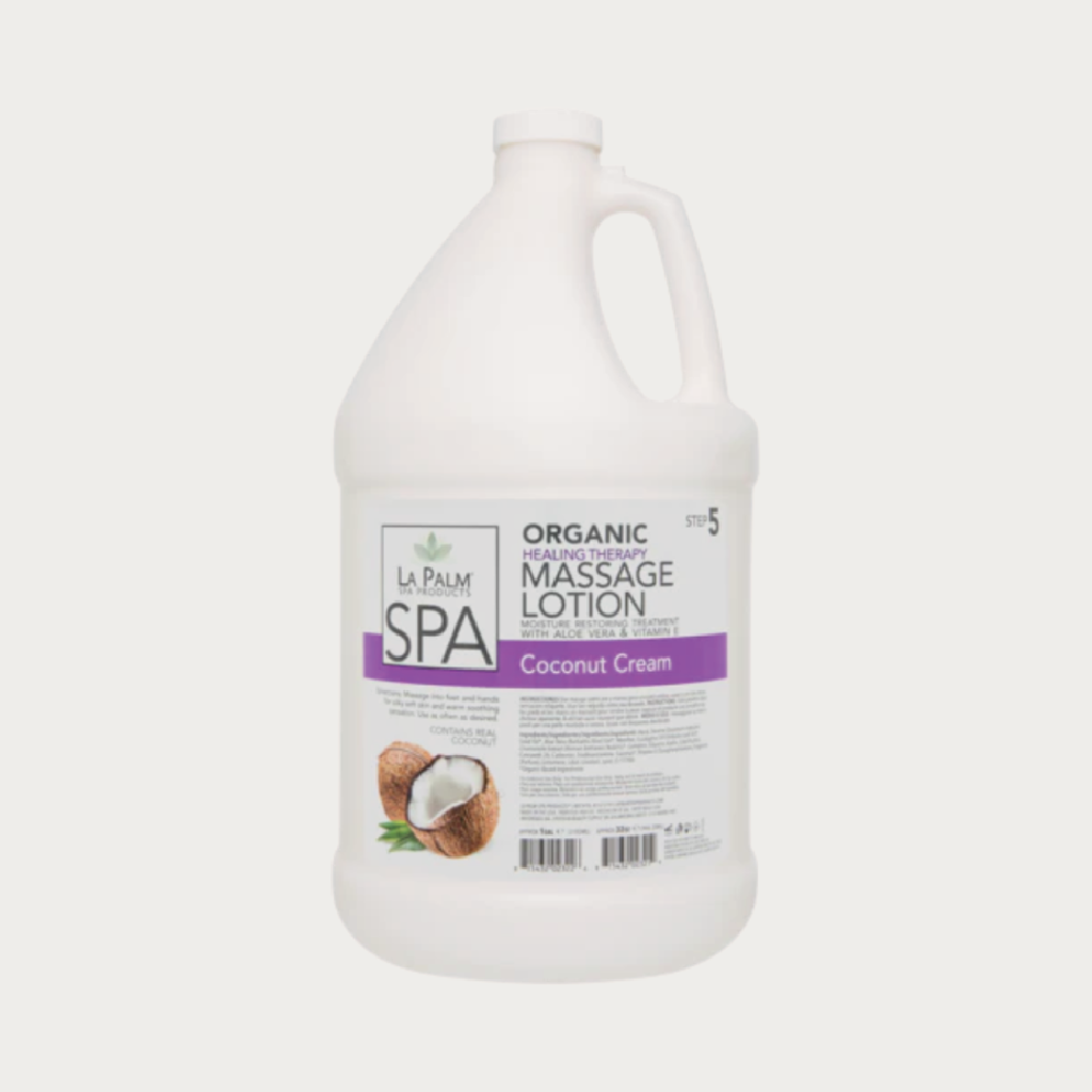 La Palm Massage Lotion Coconut Cream, 1 Gallon