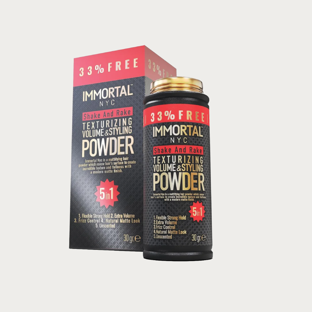 Immortal 5 In 1 Shake And Rake Hair Powder, 1.06 Oz.