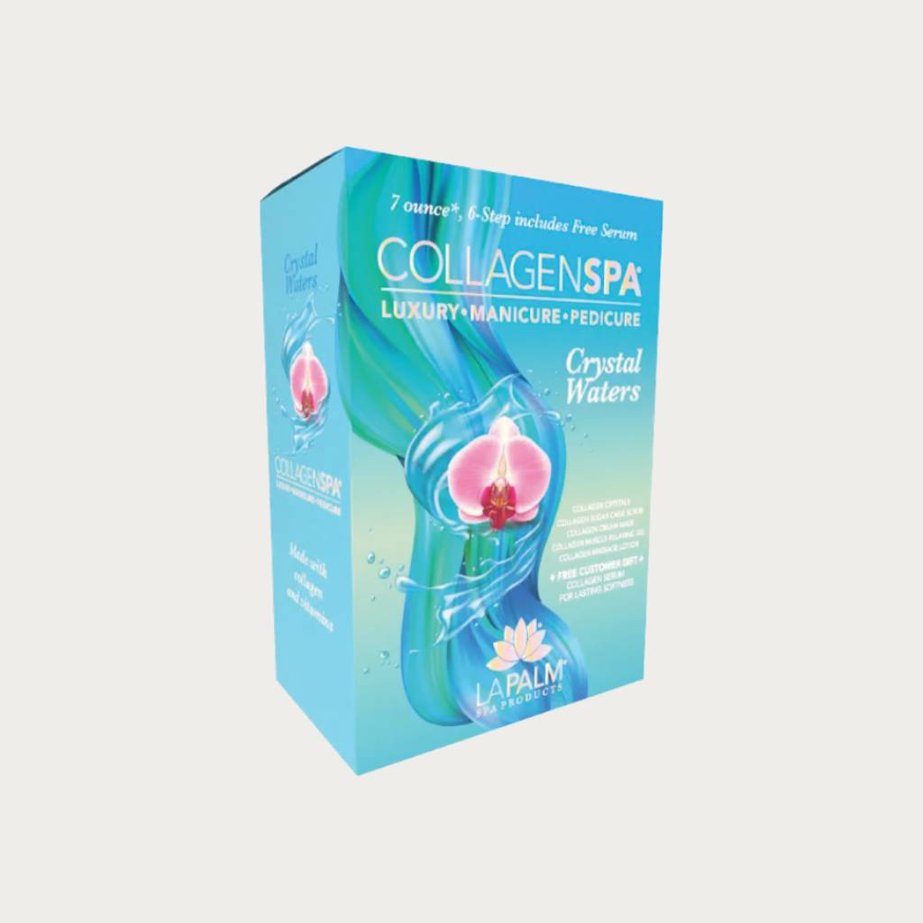 La Palm Collagen Spa 6 Step Manicure/Pedicure Kit Crystal Water