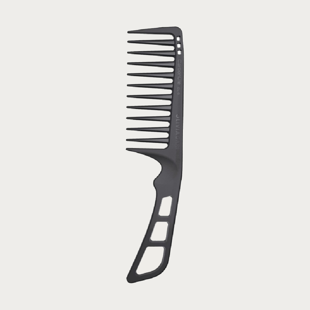 Olivia Garden CarbonLite Wide Tooth Comb with Handle