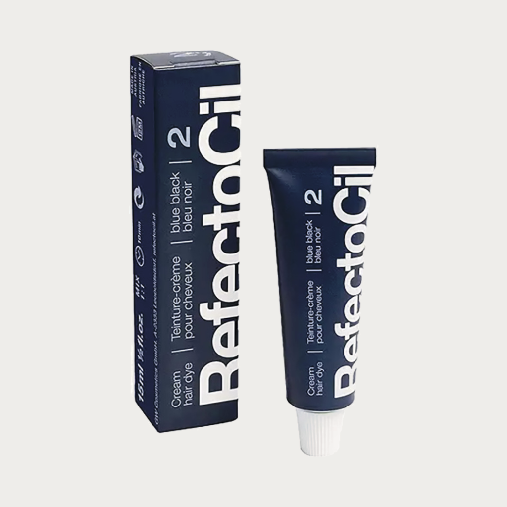 RefectoCil Professional Brow &amp; Lash Tint Blue Black #2, 0.5 Oz