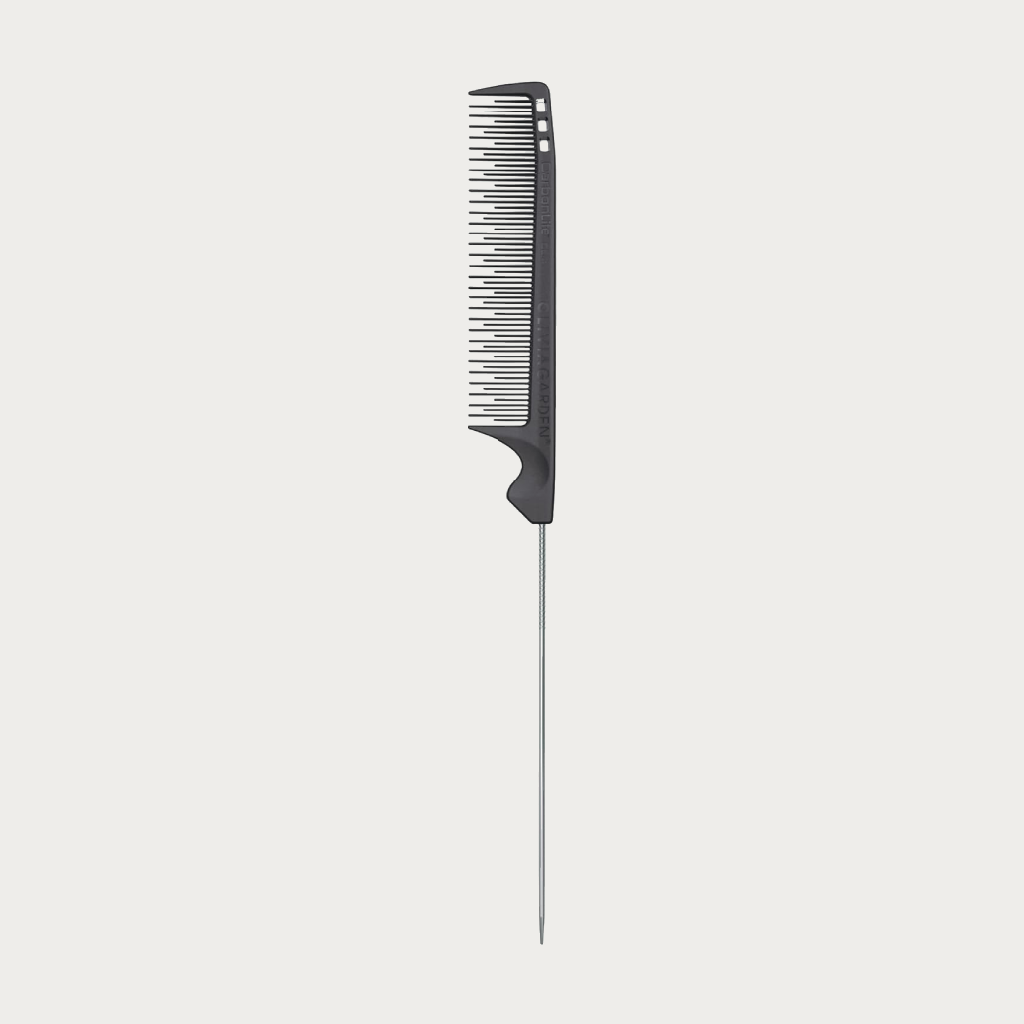 Olivia Garden CarbonLite Metal Tail Teasing Comb