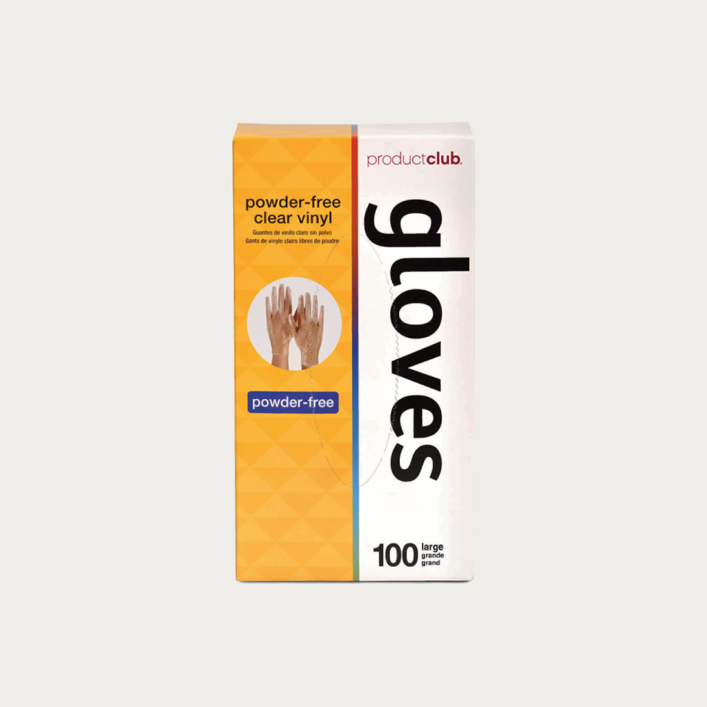 Product Club Clear Vinyl Disposable Gloves 100 ct.- Powder-Free Large