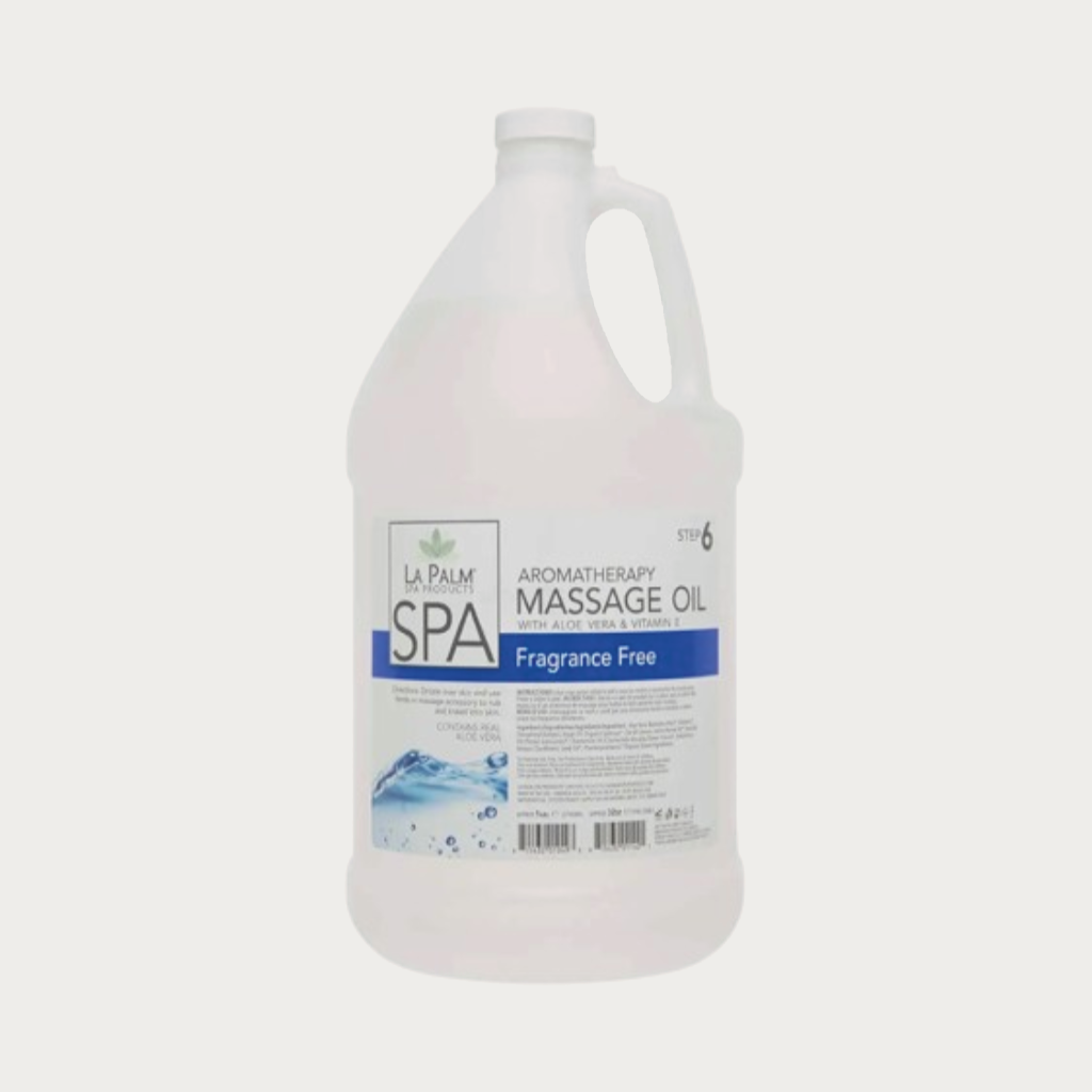 La Palm Aromatherapy Massage Oil Fragrance Free, 1 Gallon