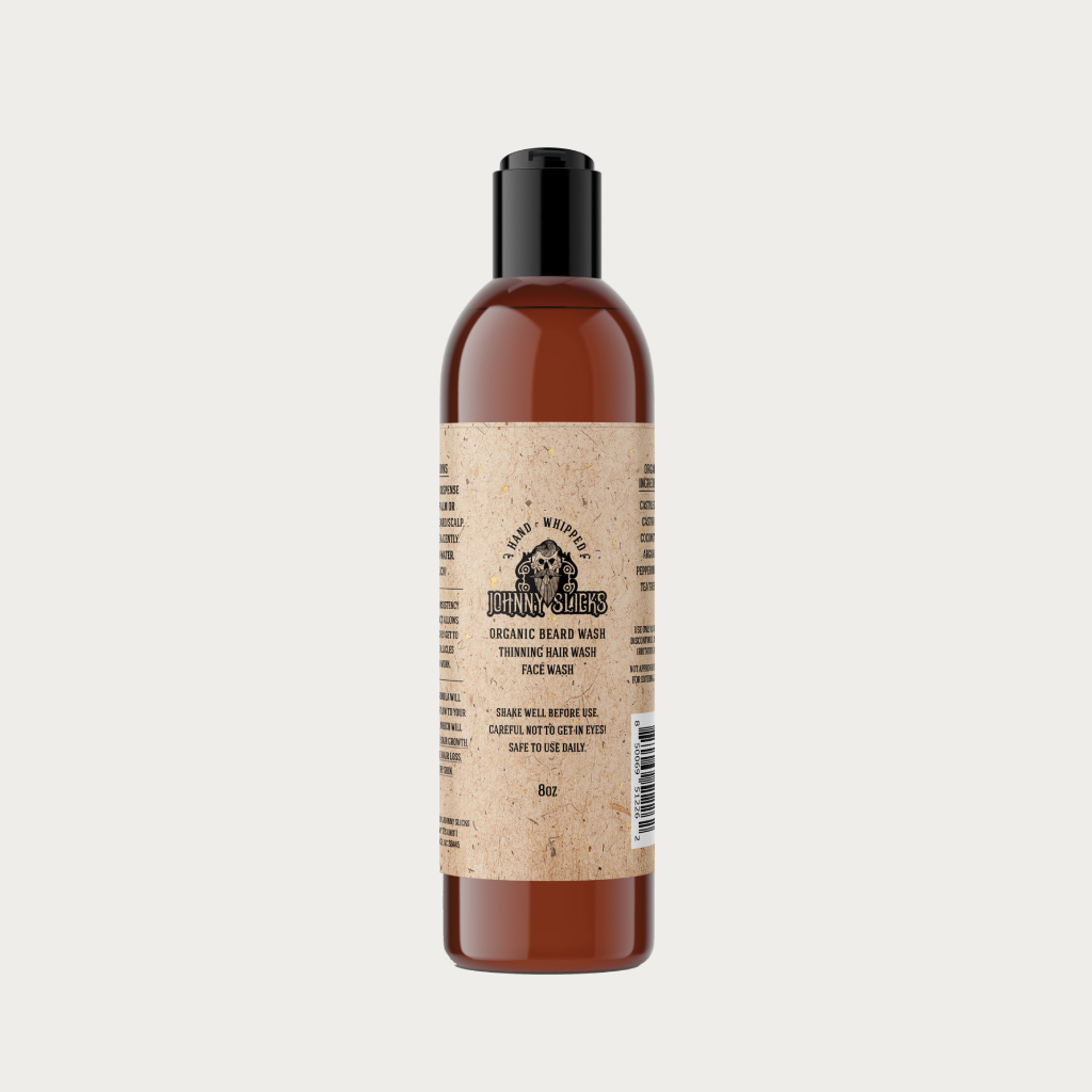 Johnny Slicks Organic Hand Whipped Beard Wash, 8 Oz.