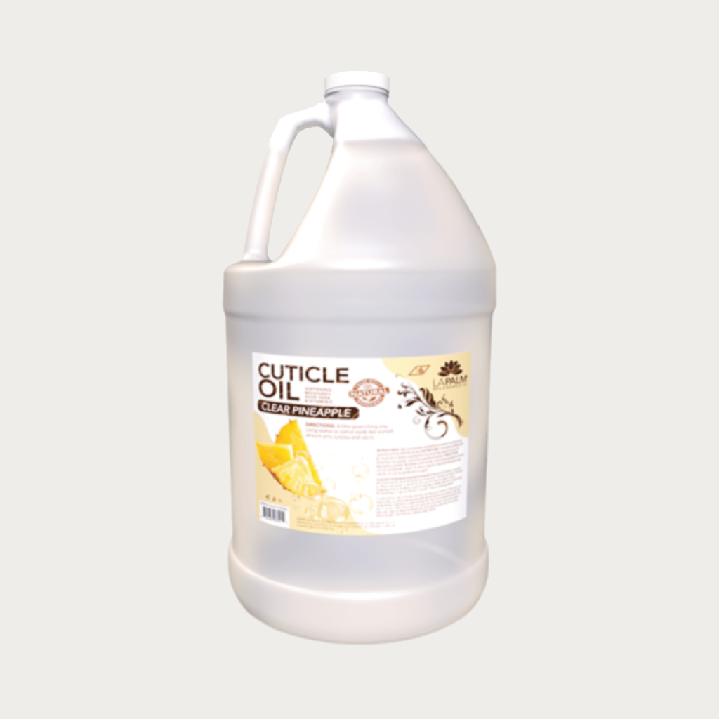 La Palm Cuticle Oil Clear Pineapple With Aloe Vera &amp; Vitamin E, 1 Gallon