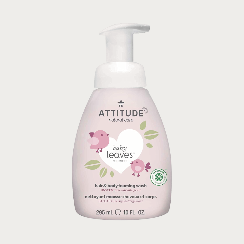 Attitude Baby Leaves 2-in-1 Foaming Wash Fragrance-free 8.4 oz