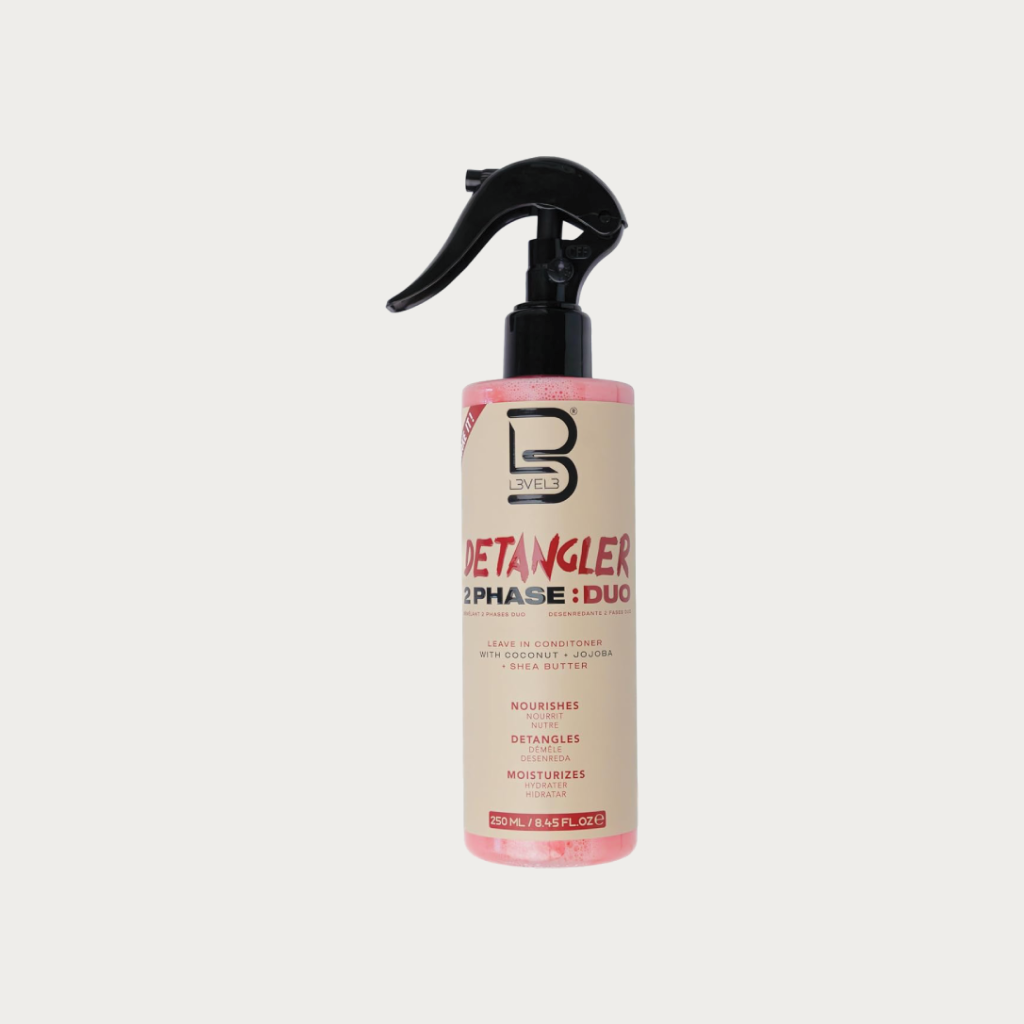 L3VEL3 2 Phase Detangler Spray 8.45 Oz