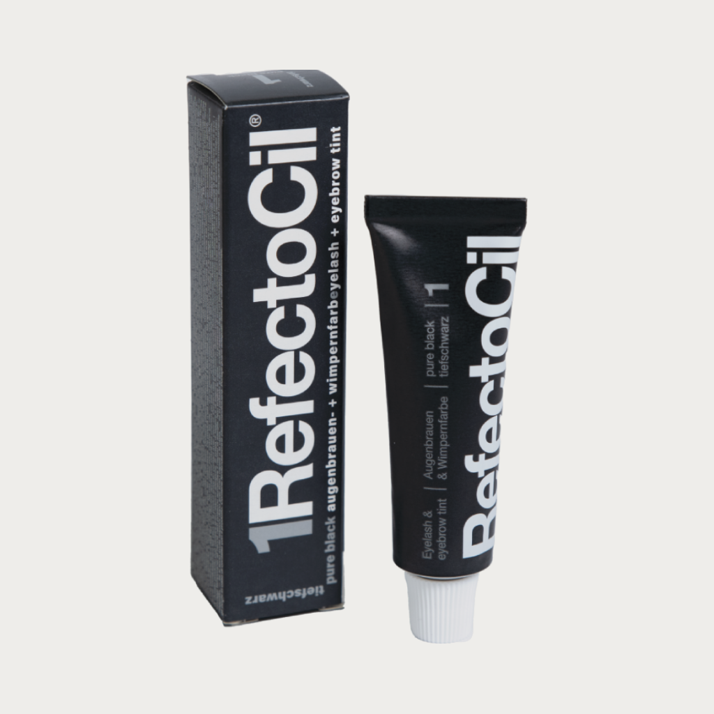 RefectoCil Professional Brow &amp; Lash Tint Pure Black #1, 0.5 Oz