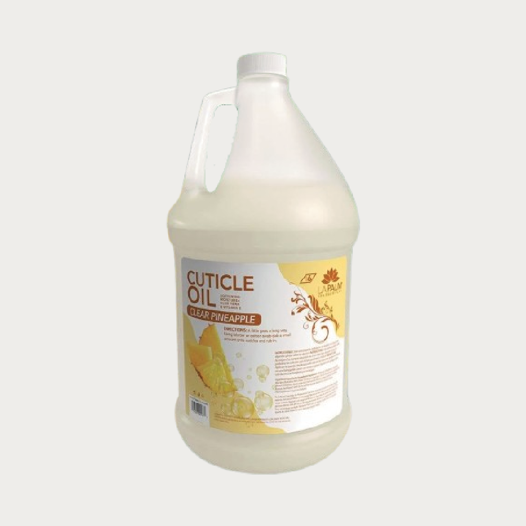La Palm Cuticle Oil Clear Pineapple, One Gallon