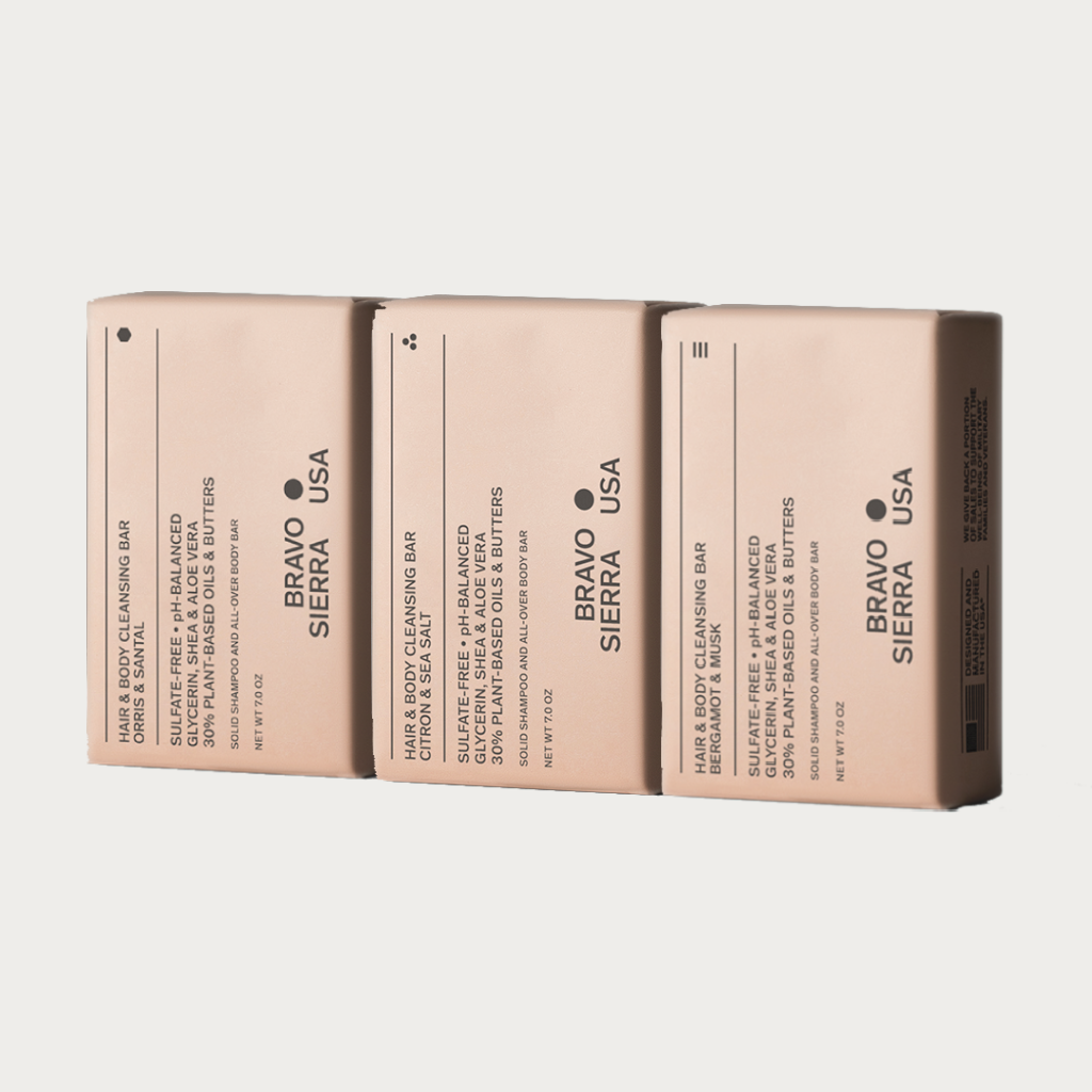 Bravo Sierra Hair & Body Cleansing Bar, 7 Oz.