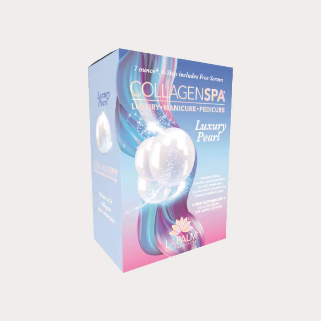 La Palm Collagen Spa 6 Step Manicure/Pedicure Kit Luxury Pearl