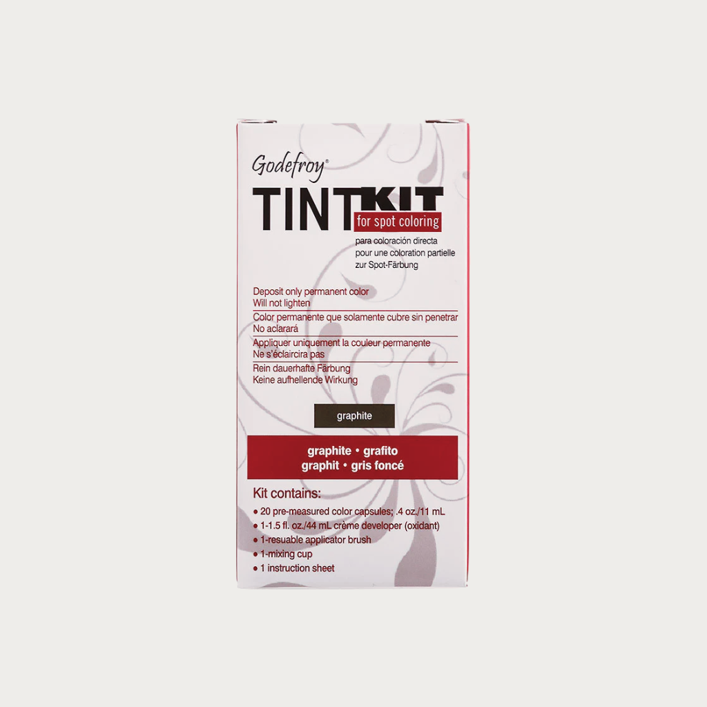 Godefroy Professional Hair Eyebrow Face Spot Coloring Tint Kit 20 Applications, Graphite