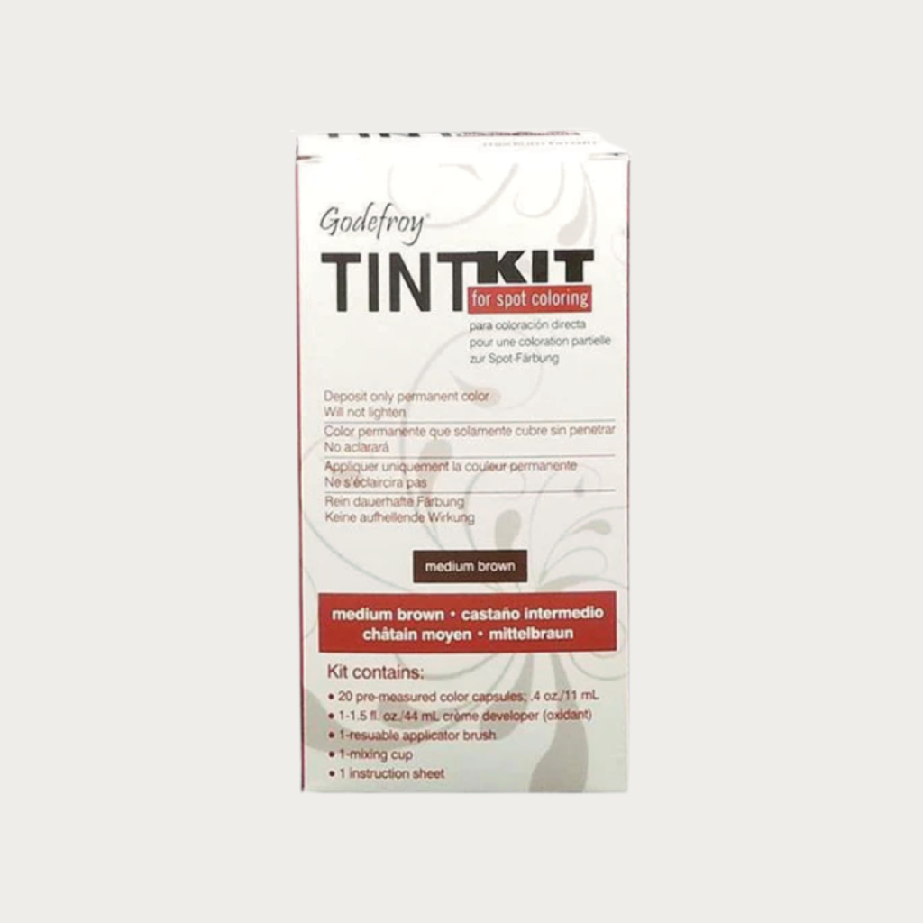 Godefroy Professional Hair Eyebrow Face Spot Coloring Tint Kit 20 Applications,&nbsp;Medium Brown