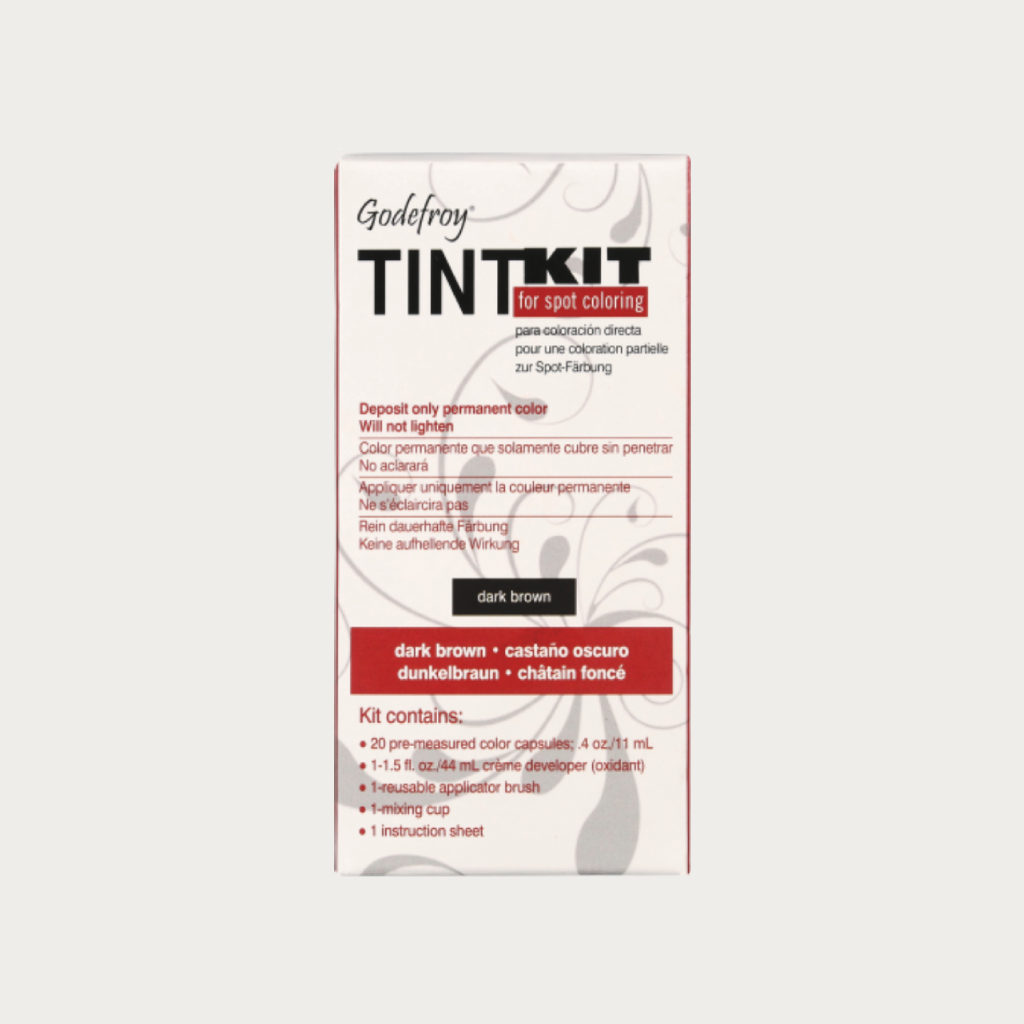 Godefroy Professional Hair Eyebrow Face Spot Coloring Tint Kit 20 Applications,&nbsp;Dark Brown
