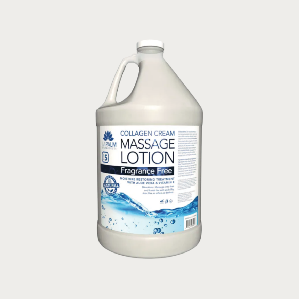 La Palm Healing Therapy Massage Lotion Fragrance Free, 1 Gallon
