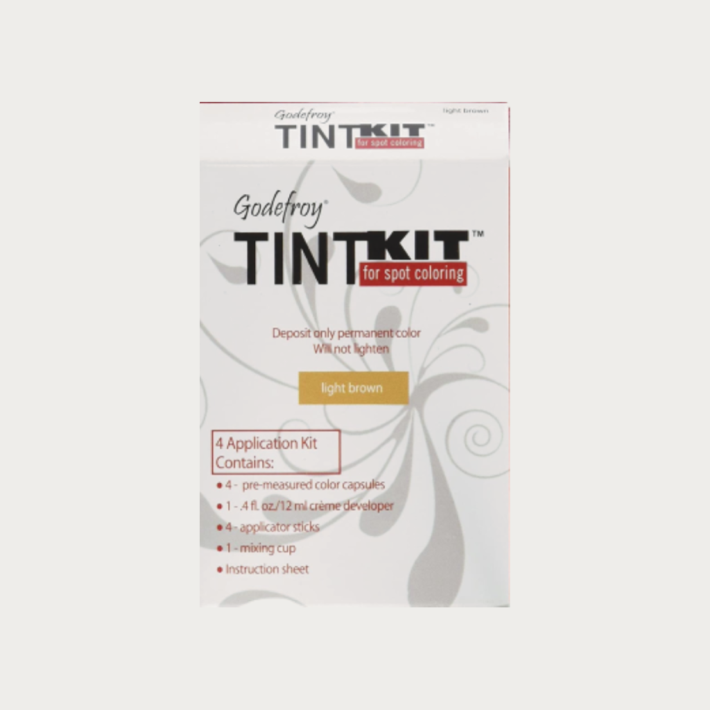 Godefroy Professional Hair Eyebrow Face Spot Coloring Tint Kit 20 Applications,&nbsp;Light Brown