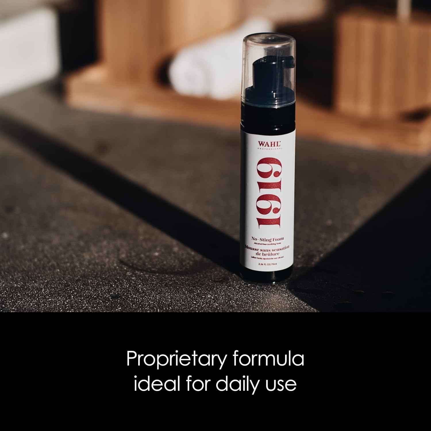 Wahl Pro 1919 No Sting Alcohol Free Foam, 2.36 Oz.