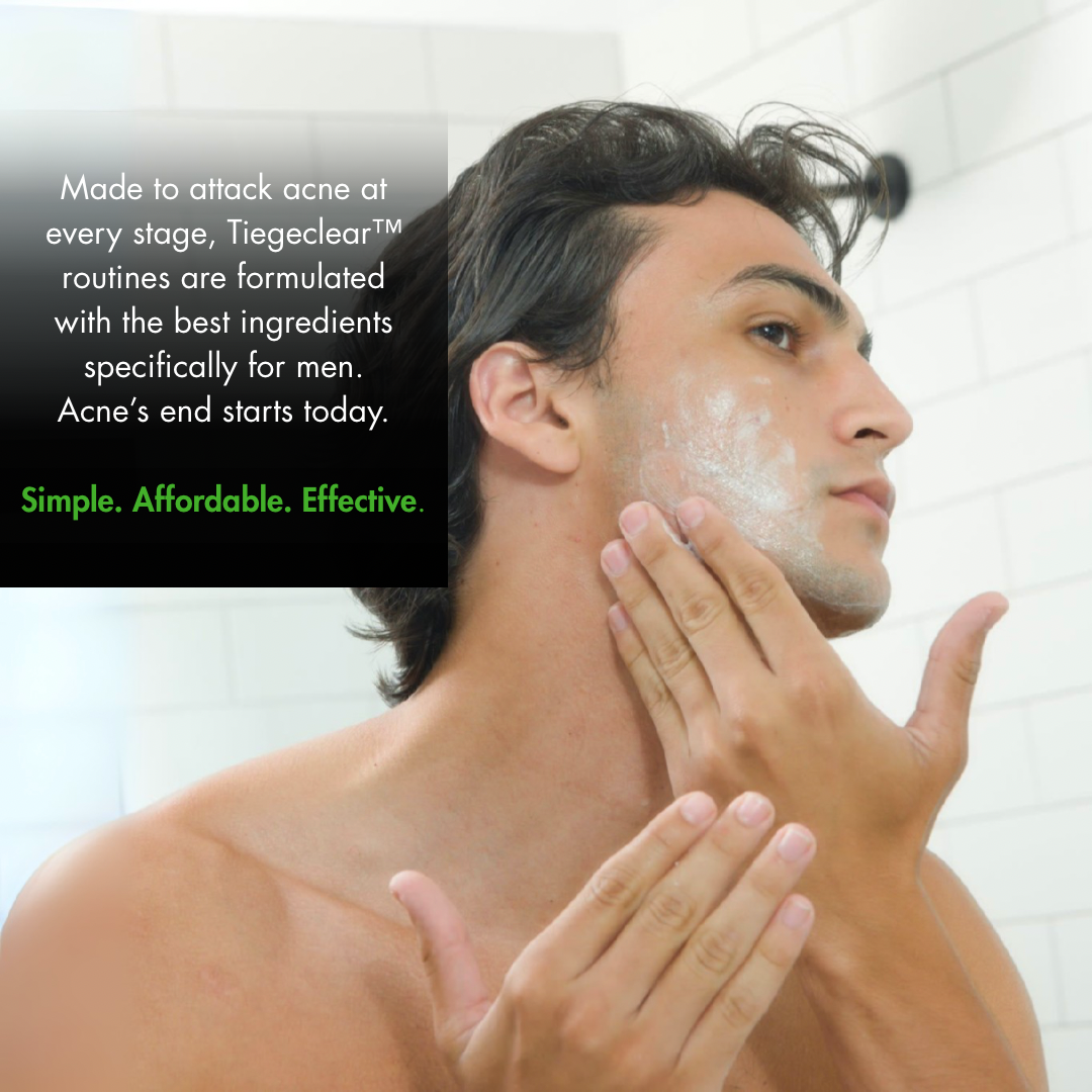 Tiege Hanley The TiegeClear® ACNE Essentials Routine for Men Benefits