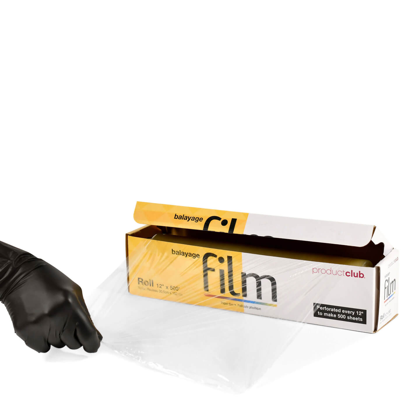 Product Club Balayage Film Roll 12 inch 500 ft Packaging