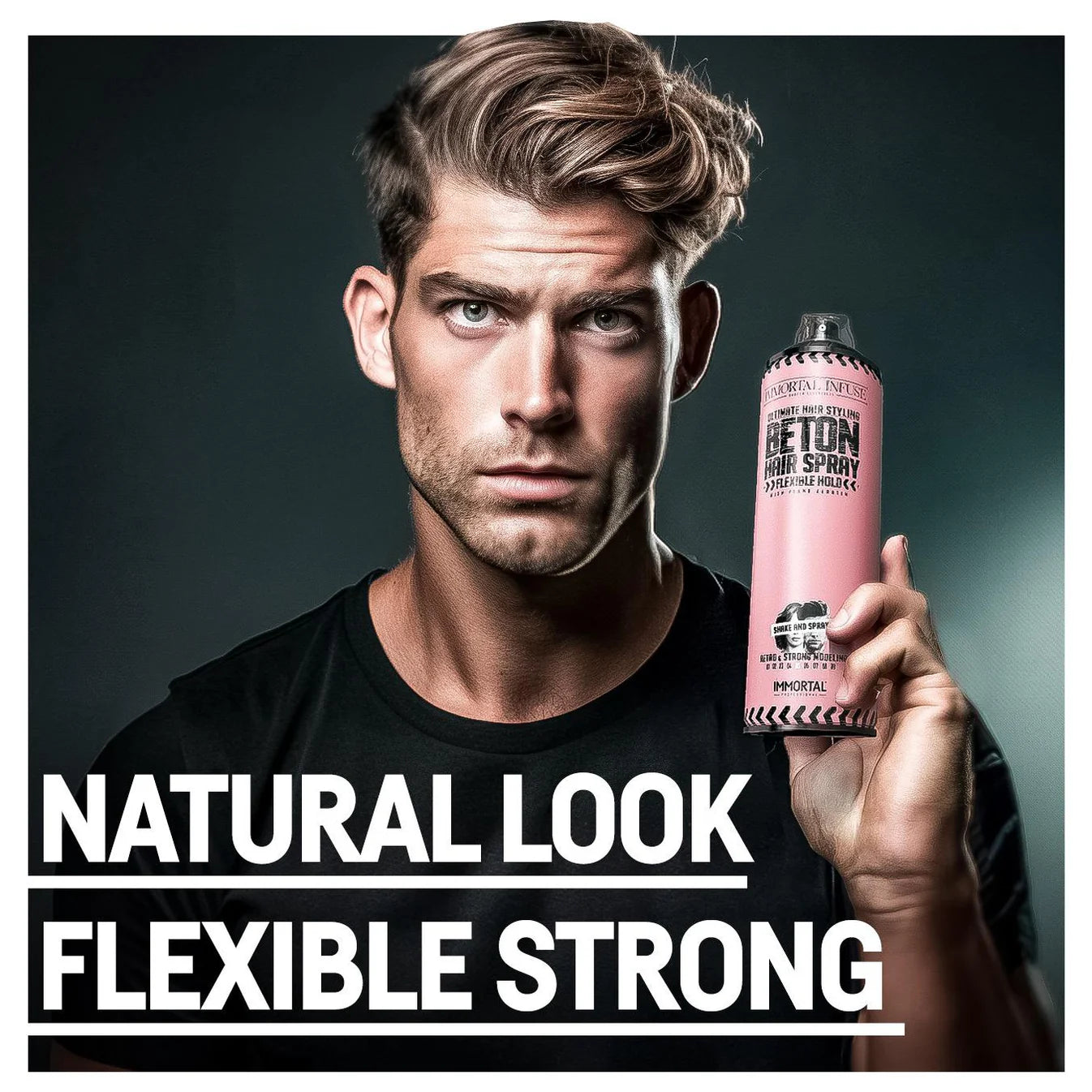 Immortal Beton Hair Spray Flexible Hold, 16.9 Oz.