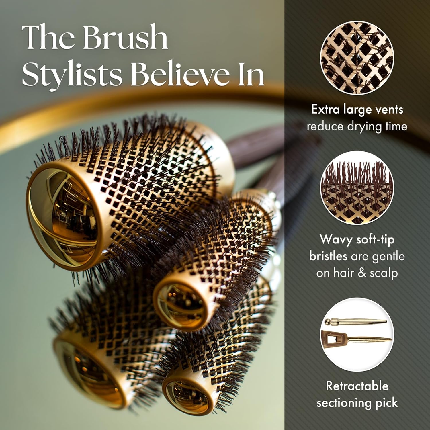 Olivia Garden Nano Thermic Round 2 1/8" Thermal Brush