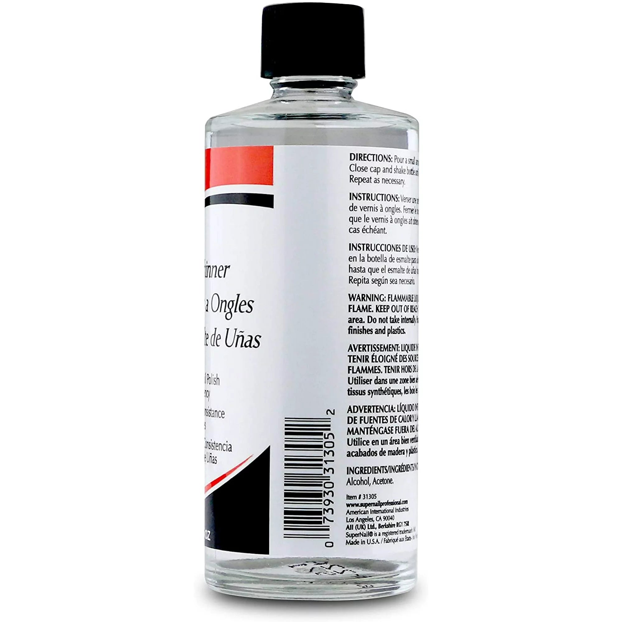 SuperNail Polish Thinner, 4 Oz