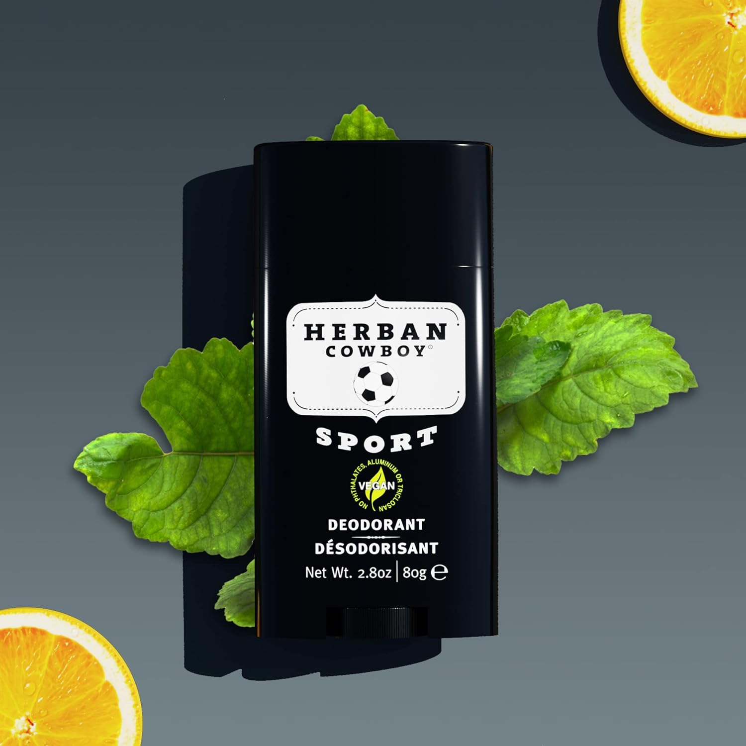 Herban Cowboy Deodorant Sport, 2.8 oz.