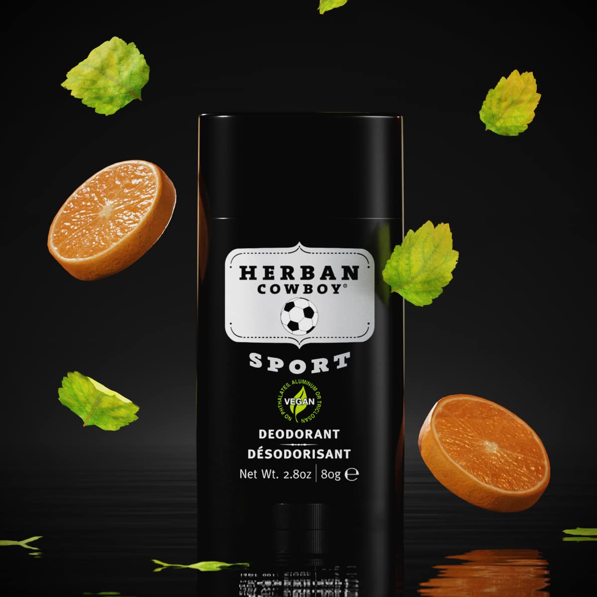 Herban Cowboy Deodorant Sport, 2.8 oz.