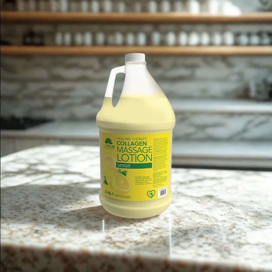 La Palm Massage Lotion Lemon, 1 Gallon