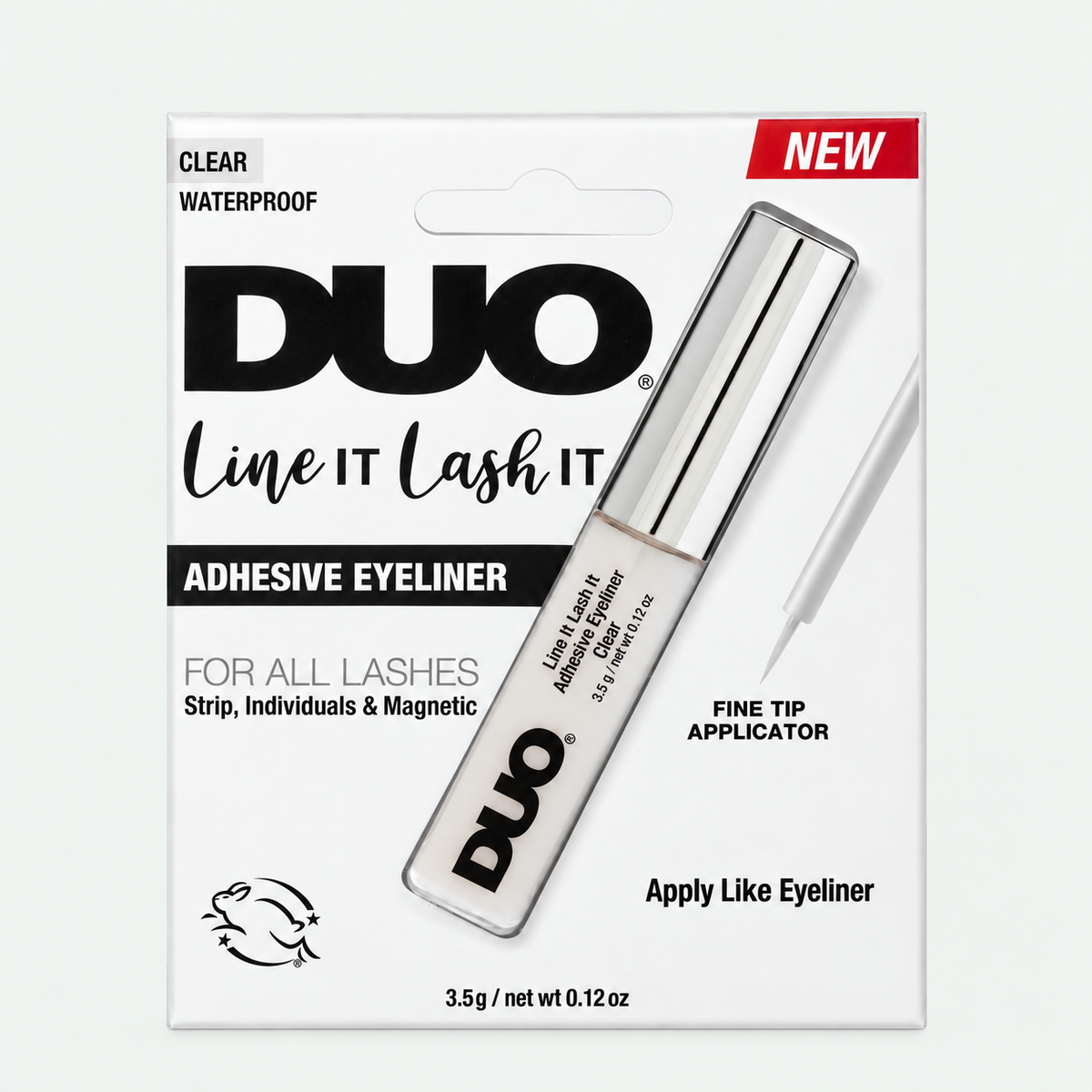 DUO Line It Lash It Waterproof Adhesive Eyeliner – Clear, 0.12 oz – product packaging