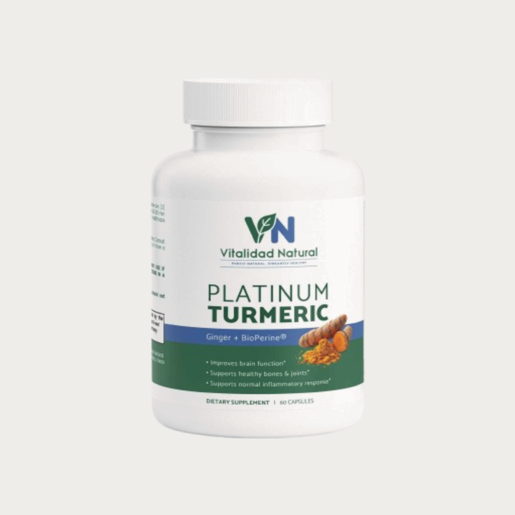 Vitalidad Natural Platinum Turmeric, 60 Capsules