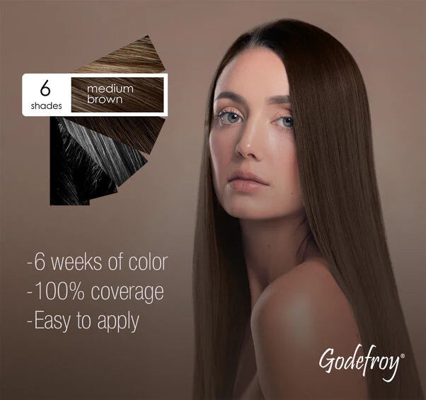 Godefroy Professional Hair Eyebrow Face Spot Coloring Tint Kit 20 Applications, Graphite