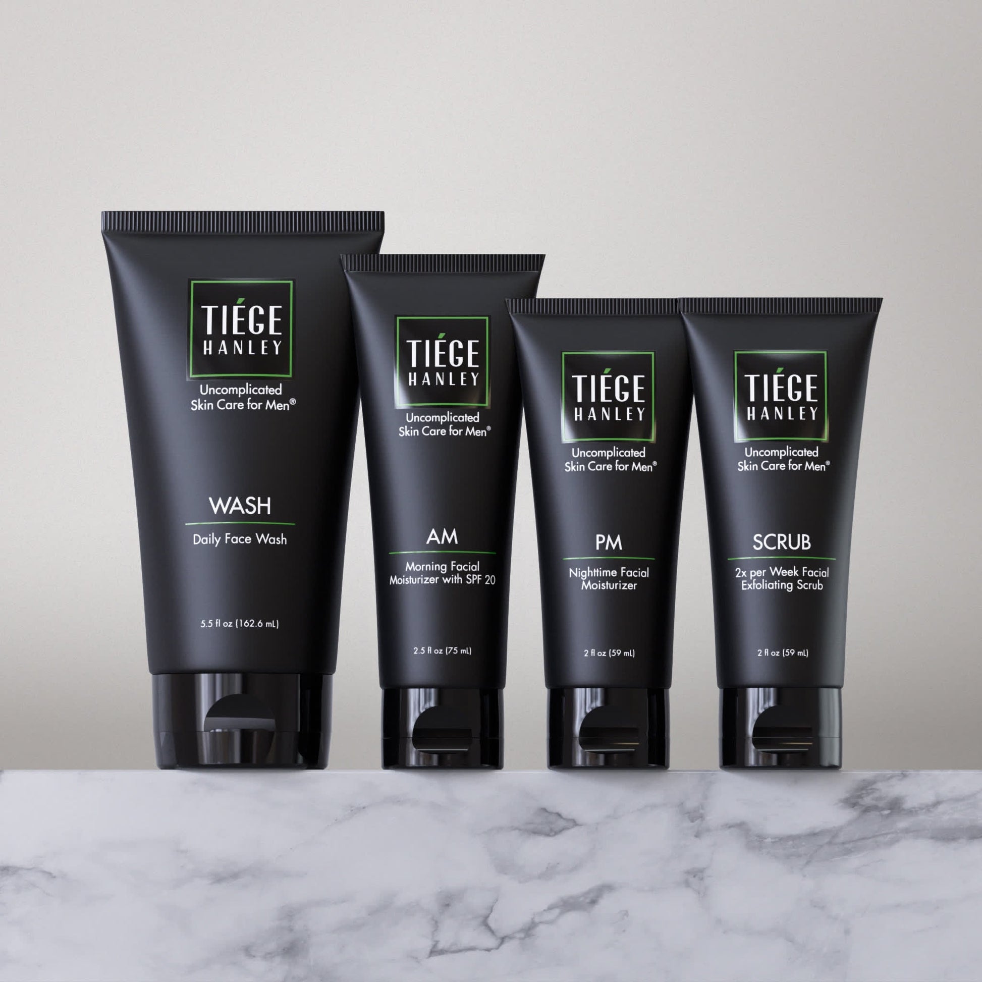 Tiege Hanley The Essential Skin Care Routine for Men Product Line